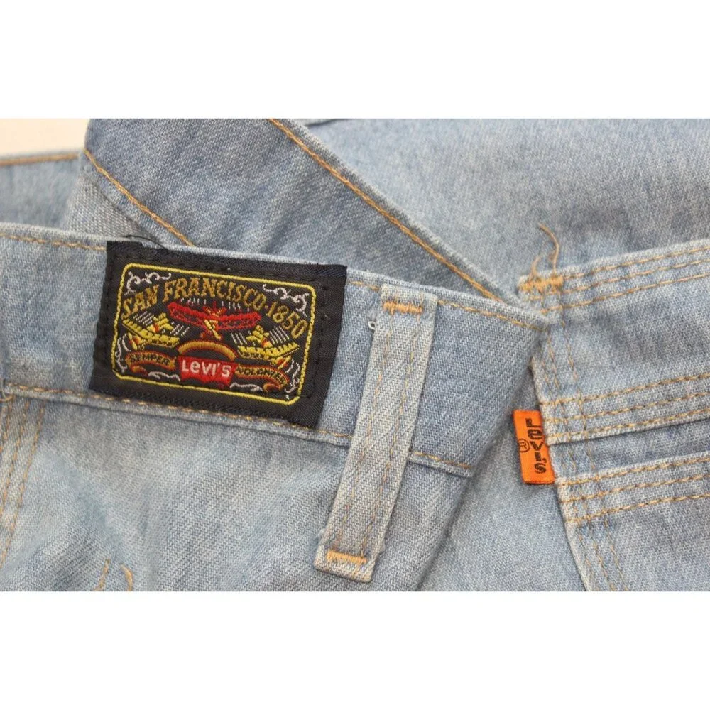 Levi's for Men 70s orange tab Airplane‎ patch bootcut high waist flare jeans